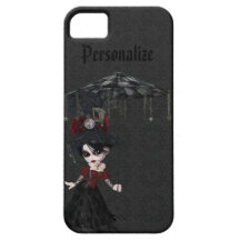 Steampunk Goth Girl Personalized iPhone 5 Case