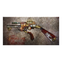Steampunk - Gun - The sidearm Photo Greeting Card