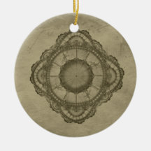 Steampunk historical art Ornament