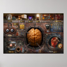 Steampunk - Information overload Print