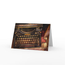Steampunk - Just an ordinary typewriter Card