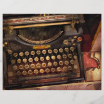 Steampunk - Just an ordinary typewriter Flyers