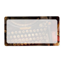 Steampunk - Just an ordinary typewriter Custom Shipping Label