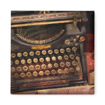 Steampunk - Just an ordinary typewriter Refrigerator Magnet