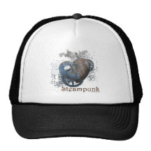 Steampunk love riveted heart hats
