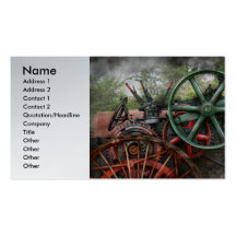 Steampunk - machine - transport de l'avenir cartes de visite personnelles