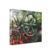 Steampunk - machine - transport de l'avenir toile tendue