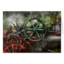 Steampunk - Machine - Transportation of the future Greeting Card
