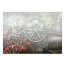 Steampunk - Machine - Transportation of the future Invites