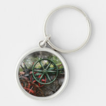 Steampunk - Machine - Transportation of the future Key Chain