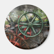 Steampunk - Machine - Transportation of the future Magnet