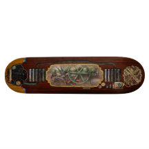 Steampunk - Machine - Transportation of the future Skate Board Decks