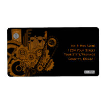 Steampunk Machinery (Copper) Labels