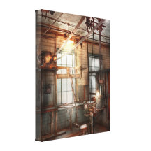 Steampunk - Machinist - The grinding station Canvas Prints