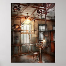 Steampunk - Machinist - The grinding station Posters