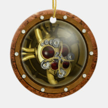 Steampunk Mechanical Heart Christmas Tree Ornaments