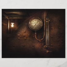 Steampunk - mesure de chaudière prospectus personnalisés