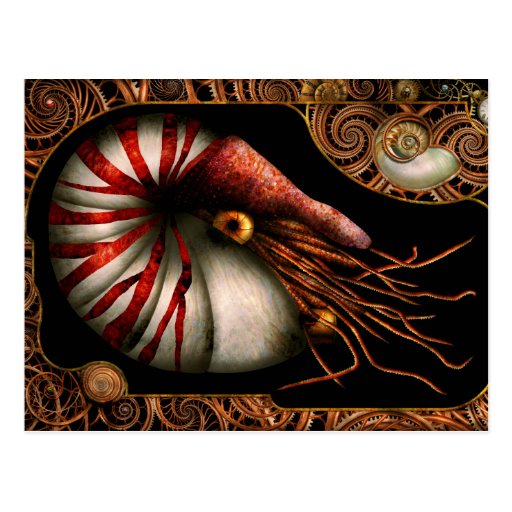 steampunk-nautilus-coming-out-of-your-shell-postcard-zazzle