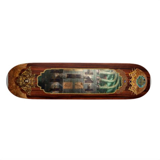 Steampunk - Naval - Lighting control panel Custom Skate Board