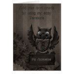 Steampunk Owl Card