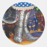 Steampunk Oz Round Sticker