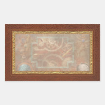 Steampunk - Pandora's box Rectangle Sticker