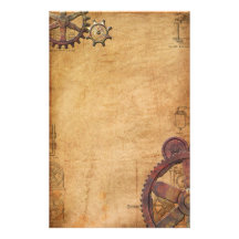 Steampunk Papier À Lettre Customisé