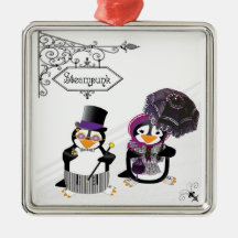 Steampunk Penguins Ornament