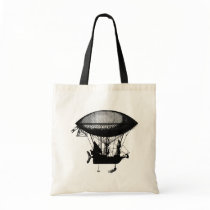 Steampunk pirate airship canvas bags