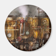 Steampunk - Plumbing - Distilation apparatus Fridge Magnet