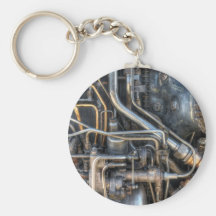 Steampunk Plumbing Pipes Key Chain