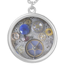 Steampunk Sapphire Necklace