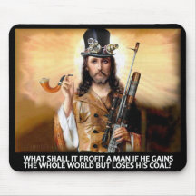 Steampunk Saviour Mousepads