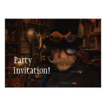 Steampunk Sean Personalized Announcement