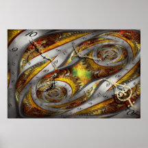 Steampunk - Spiral - Space time continuum Poster