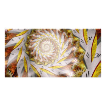 Steampunk - Spiral - Time Iris Photo Cards