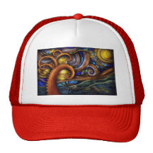 Steampunk - Starry night Trucker Hats