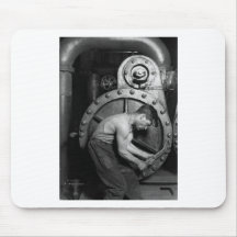 Steampunk Steam Pump Mechanic Mouse Pad