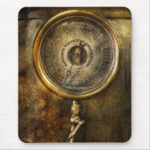 Steampunk - The pressure gauge Mousepads