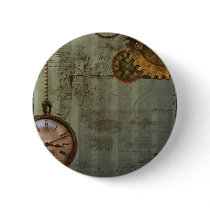 Steampunk Time Machine Pin
