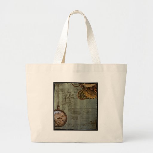 Steampunk Time Machine Canvas Bag