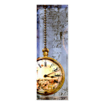 Steampunk Time Machine Pocket Watch Business Card