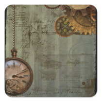 Steampunk Time Machine Stickers