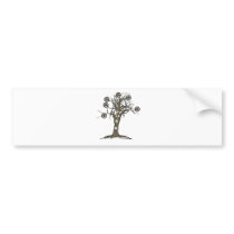 steampunk tree bumper stickers