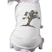 steampunk tree dog t shirt