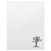 steampunk tree customized letterhead