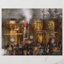 Steampunk - tuyauterie - appareillage de Distilati Prospectus Avec Motif