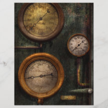 Steampunk - tuyauterie - succès mesurant prospectus en couleur