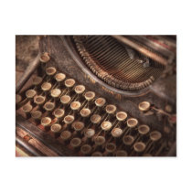 Steampunk - Typewriter - Too tuckered to type Post Card