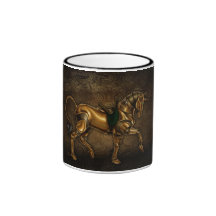 Steampunk Unicorn Damask Mug